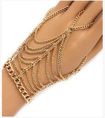 Electroplated Alloy Tassel Bracelet for Women Black Silver Gold Stylish Jewelry - Women’s electroplated alloy tassel