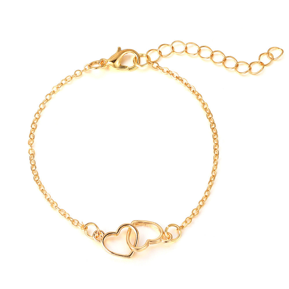 Women’s Fashion Alloy Heart Shaped Bracelet - Women’s Fashion Alloy Heart Shaped Bracelet for Sale