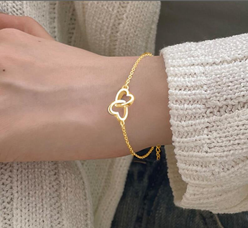 Women’s Fashion Alloy Heart Shaped Bracelet - Women’s Fashion Alloy Heart Shaped Bracelet for Sale