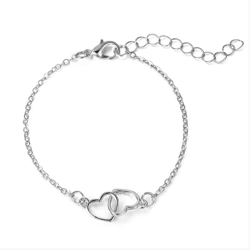 Women’s Fashion Alloy Heart Shaped Bracelet - Women’s Fashion Alloy Heart Shaped Bracelet for Sale