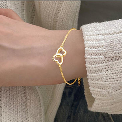 Women’s Fashion Alloy Heart Shaped Bracelet - Women’s Fashion Alloy Heart Shaped Bracelet for Sale