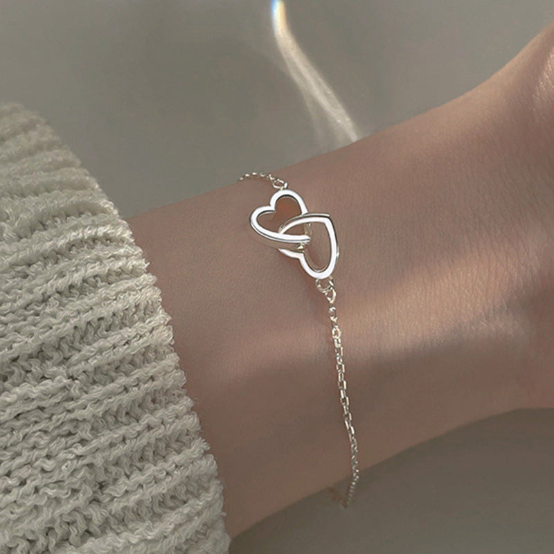 Women’s Fashion Alloy Heart Shaped Bracelet - Women’s Fashion Alloy Heart Shaped Bracelet for Sale