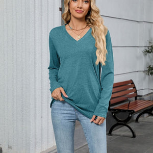 Women’s Folded Pullover Sweater Personalized Colors Casual Workwear S-XXL - Womens