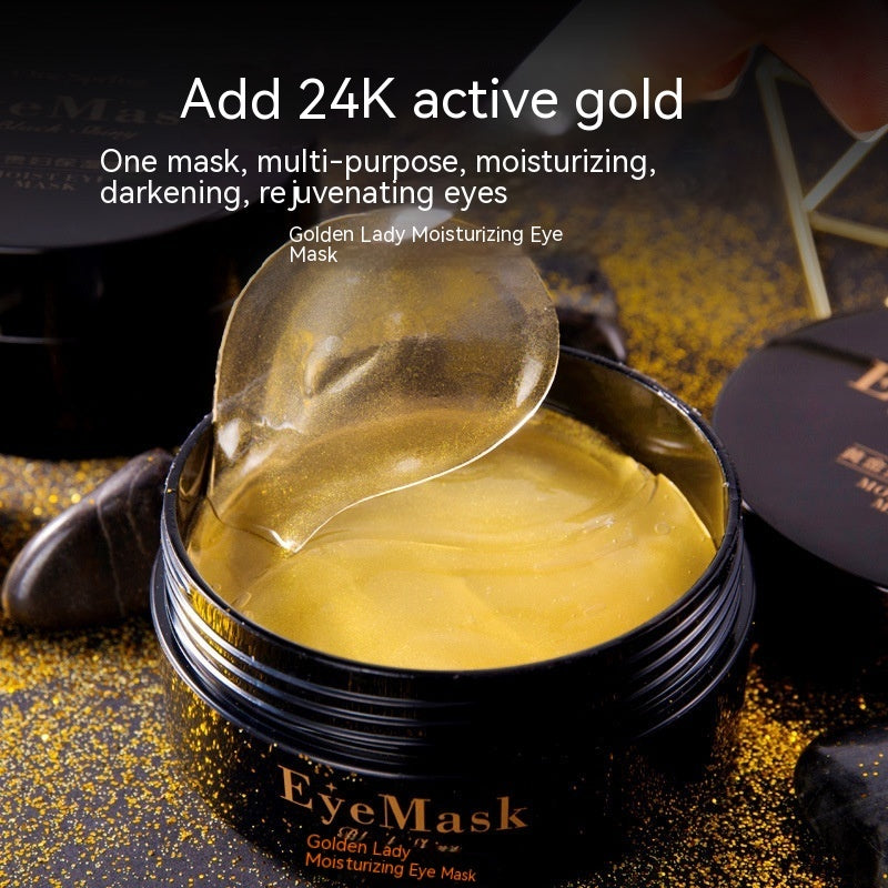 Gold Moisturizing Eye Mask with 60 Pcs for Dark Circles and Bags - the Royal Under-Eyes gold moisturizing eye mask
