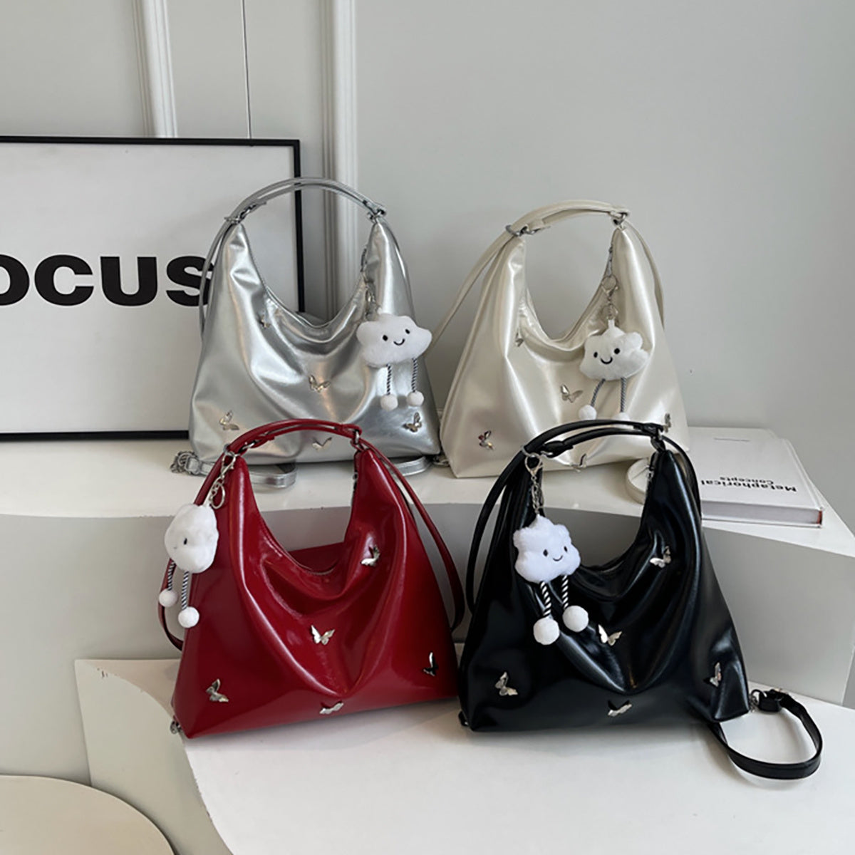Women’s Large Designer Hobo Bag with Secure Zipper and Side Pockets - Women women large designer ladies crossbody bags