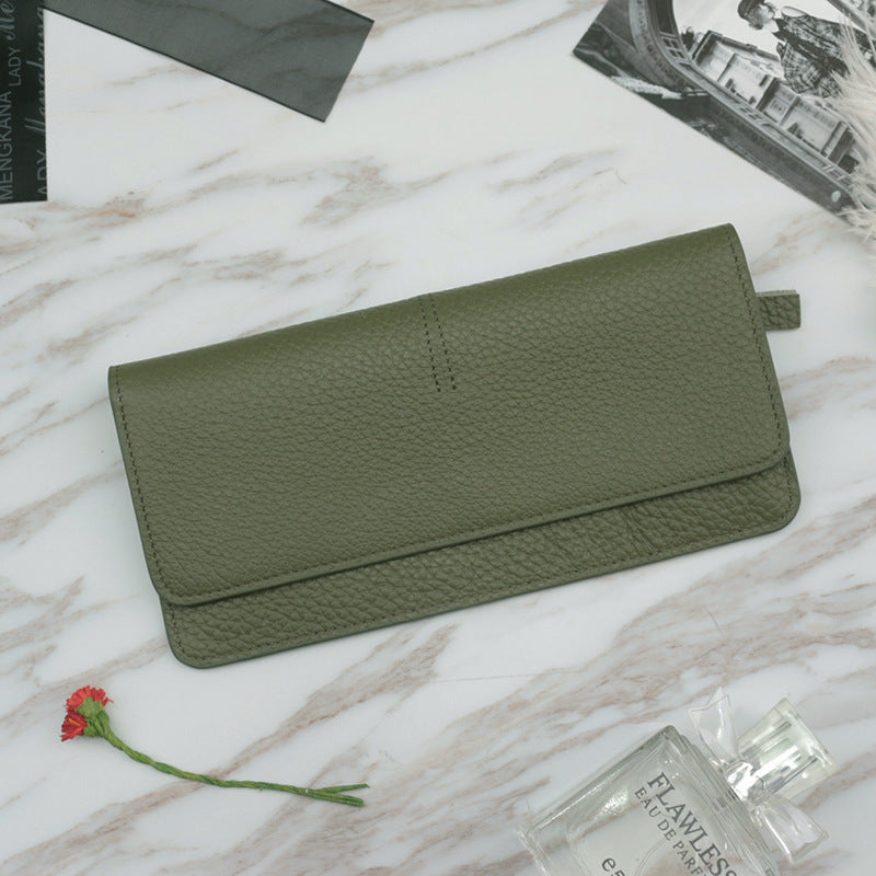 Women’s Leather Zippered Wallet with Cow for United States Shipping - Women Who Love Options united states chf zippered