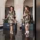 Women’s Long Sleeve Maxi Pullover Dress Plus Size Casual Skirt Polyester - Teleplus