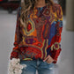 Womens Long Sleeve Pullover Sweatshirt Polyester Top Casual Loose Fit - Women Teleplus long sleeve