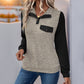 Womens Loose French Velvet Pullover Long Sleeve Brushed Polyester Sweater - Teleplus