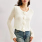 Women’s Petal Sleeve Pullover Long Acrylic Sweater White S-XL - Teleplus Womens pullover sleeve