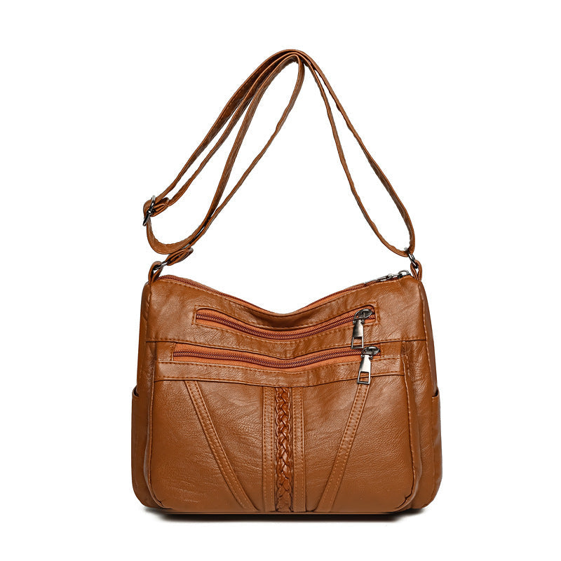 Women’s PU Crossbody Messenger Bag for Leisure Travel in the United States - shoulder messenger bag united states