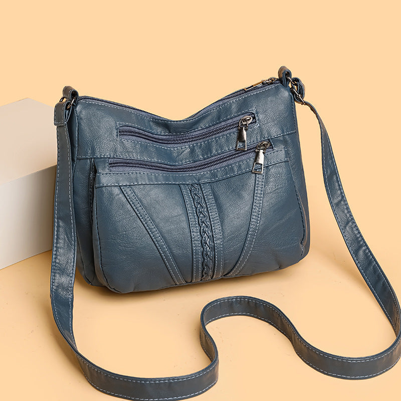 Women’s PU Crossbody Messenger Bag for Leisure Travel in the United States - shoulder messenger bag united states