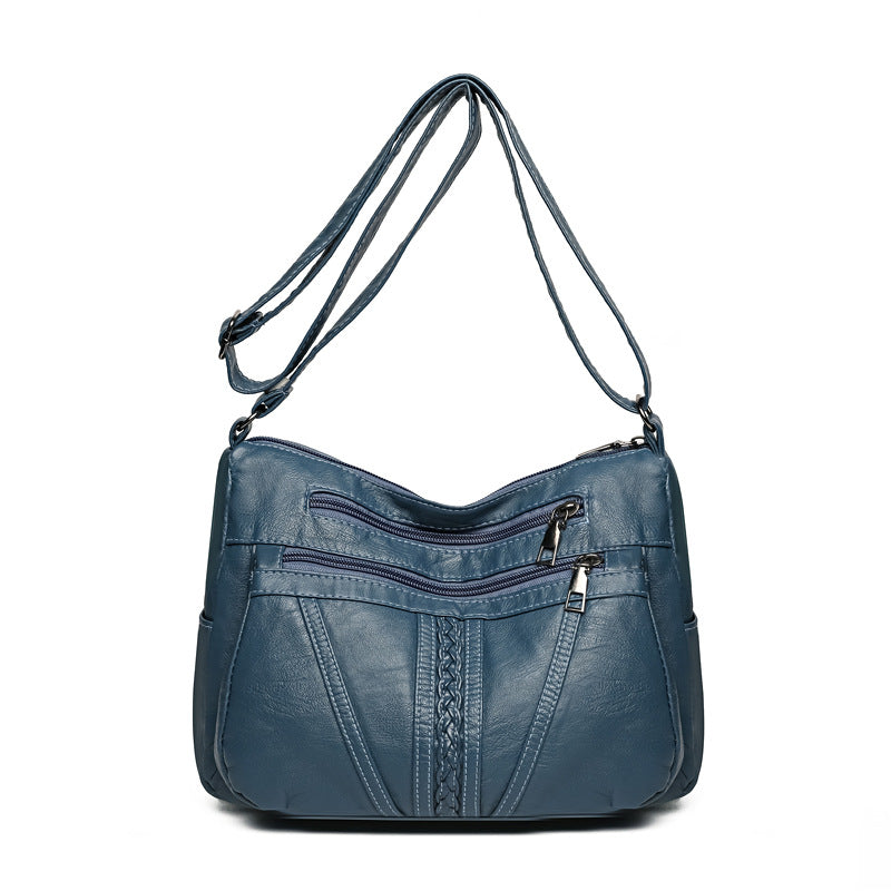 Women’s PU Crossbody Messenger Bag for Leisure Travel in the United States - shoulder messenger bag united states