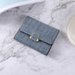 Women’s PU Leather Card Holder Bag with Money Clip for United States CHF - Purse So Short It Can’t Hold Long Stories