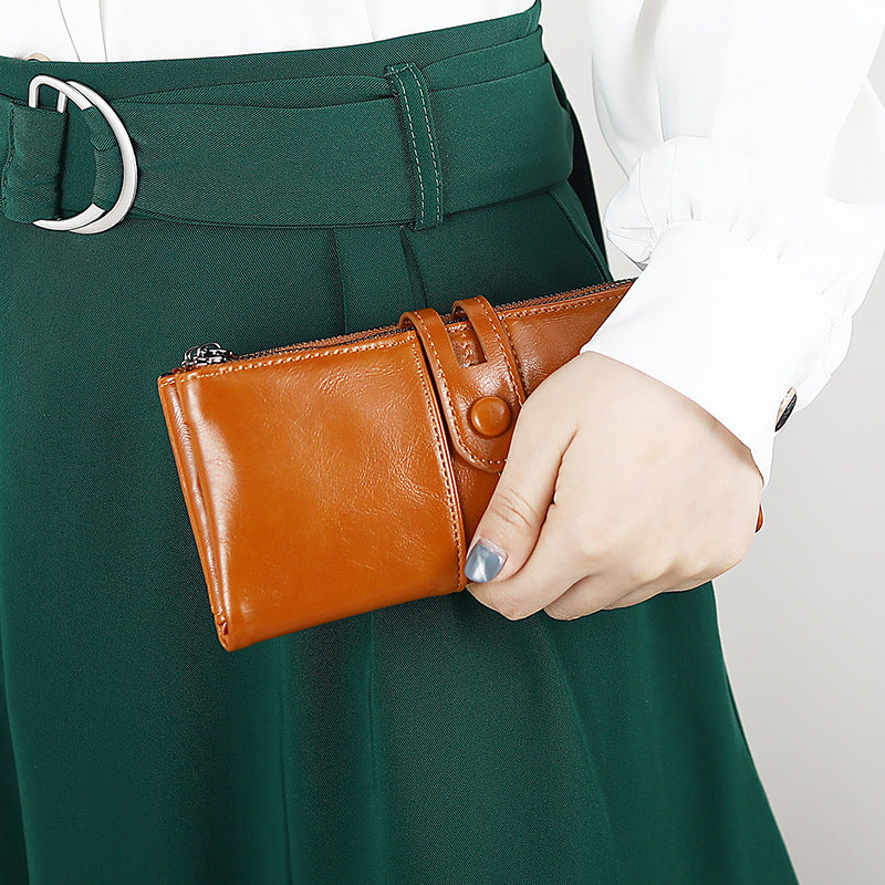 Women’s PU Leather Wallet with Multiple Compartments for United States - Magnet-Free Money Magic Stylish Ladies united