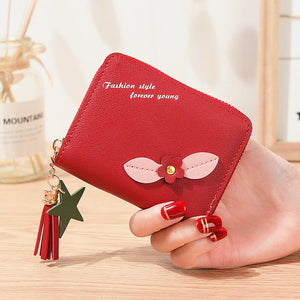 Women’s PU Leather Zipper Bag with Multiple Colors for United States Market - Zipping through Life a Flower Power Purse
