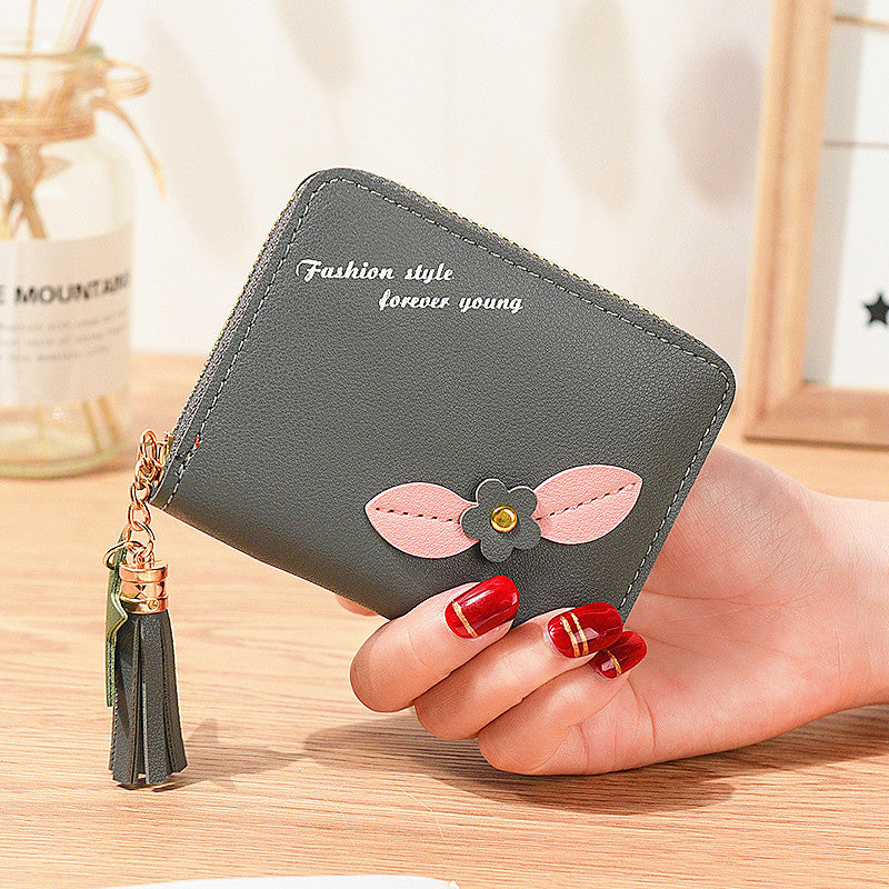 Women’s PU Leather Zipper Bag with Multiple Colors for United States Market - Zipping through Life a Flower Power Purse