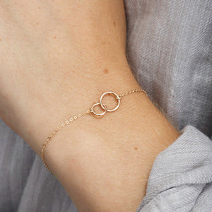 Women’s Simple Fashion Double Ring Hammer Bracelet - Women’s Simple Fashion Double Ring Hammer Bracelet