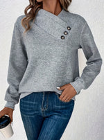 Womens Solid Color Polyester Top with Contrast Collar Short Sleeve Blouse