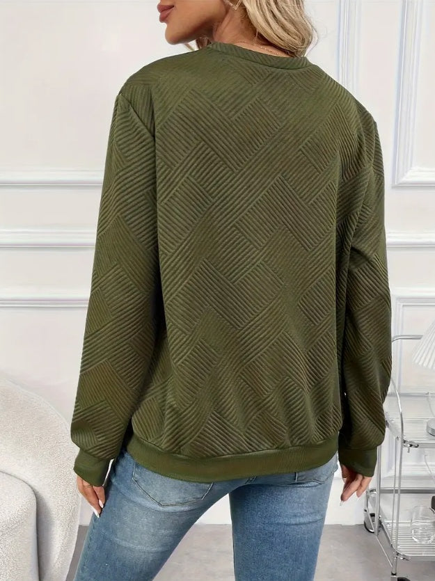 Womens Solid Color Polyester Top with Contrast Collar Short Sleeve Blouse