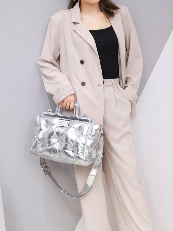 Women’s Space Cotton Bag with Embossed PU Fabric and Magnetic Closure - for Women Perfect Stellar Style space cotton bag