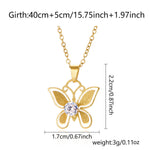 Women’s Stainless Steel Necklace Fashion with Electroplating Treatment - Womens Hollowed-out womens stainless steel