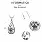 Women’s Sterling Silver Animal Paw Teardrop Urn Memorial Necklace - Pawsitively Precious Urn Necklace for Fond Memories