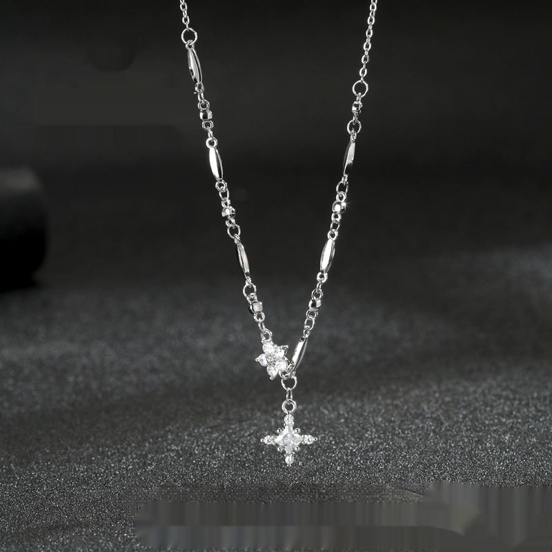 Women’s Temperament Wild Titanium Steel Snowflake Necklace - Women’s Titanium Steel Snowflake Necklace Jewelry