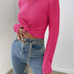Womens Thick Viscose Pullover Sweater Long Sleeve Winter Knit Top S-XL - Teleplus