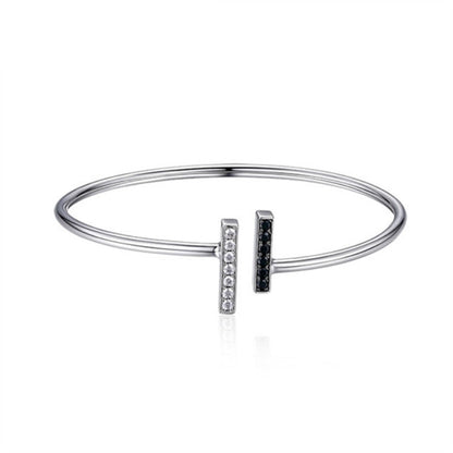Women’s Titanium Steel Round Bracelet for Anniversary and Celebration - titanium steel