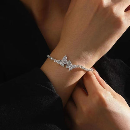 Women’s Versatile Diamond Studded Butterfly Bracelet - Women’s Diamond Studded Butterfly Bracelet Online