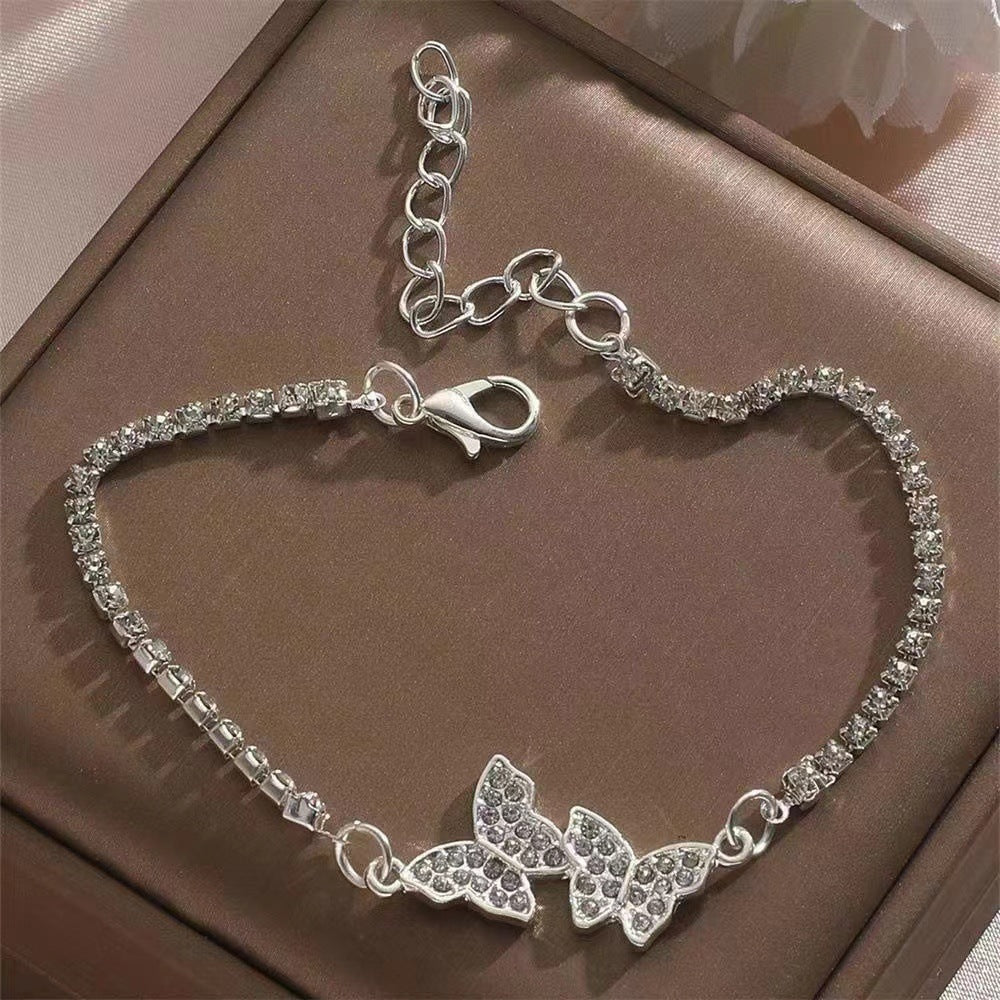 Women’s Versatile Diamond Studded Butterfly Bracelet - Women’s Diamond Studded Butterfly Bracelet Online