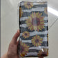 Flower Lining Nylon Storage Wallet with Sunflower and Blue Leaf Design - Wallet: Blooming Style for Your Cash united