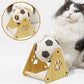 Wood Sisal Cat Scratching Ball Toy with Solid Base for Claw Grinding - Teleplus wood sisal