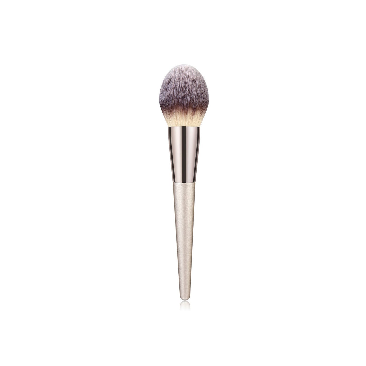 Wooden Handle Makeup Brush Set with Champagne Gold Handles - Crafty Looks wooden handle makeup brush champagne gold