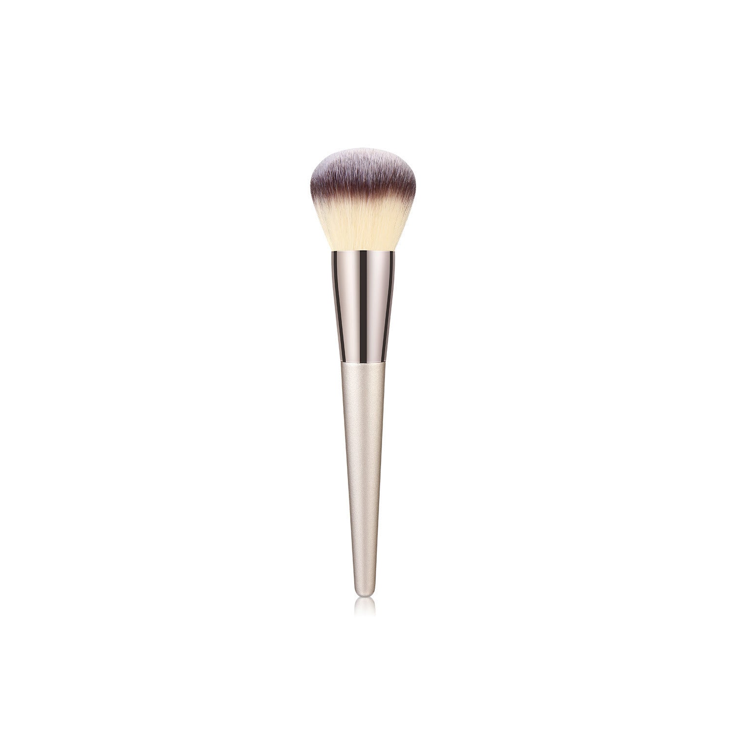 Wooden Handle Makeup Brush Set with Champagne Gold Handles - Crafty Looks wooden handle makeup brush champagne gold