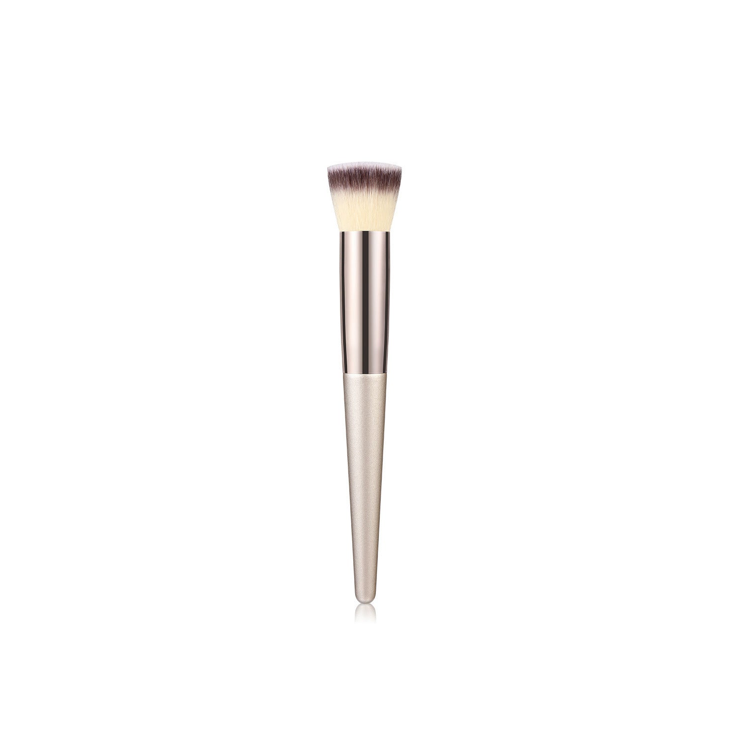 Wooden Handle Makeup Brush Set with Champagne Gold Handles - Crafty Looks wooden handle makeup brush champagne gold
