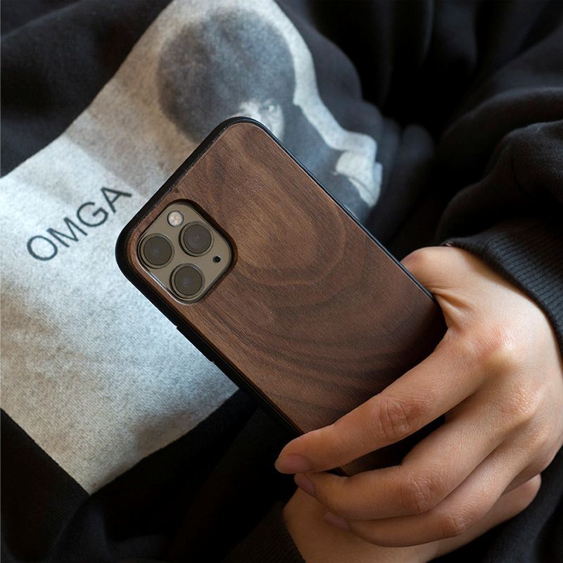 Wooden Protective Shell Compatible with iPhone models - Case for Pro Max wooden protective shell