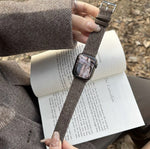 Woolen Leather Strap Straight Interface - Woolen Leather Strap Straight Interface for Watches