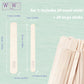 WuwuVista 60pcs Disposable Wooden Hair Removal Sticks for Personal Care - WUWUVISTA 60Pcs Stick wuwuvista disposable