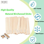 WuwuVista 60pcs Disposable Wooden Hair Removal Sticks for Personal Care - WUWUVISTA 60Pcs Stick wuwuvista disposable