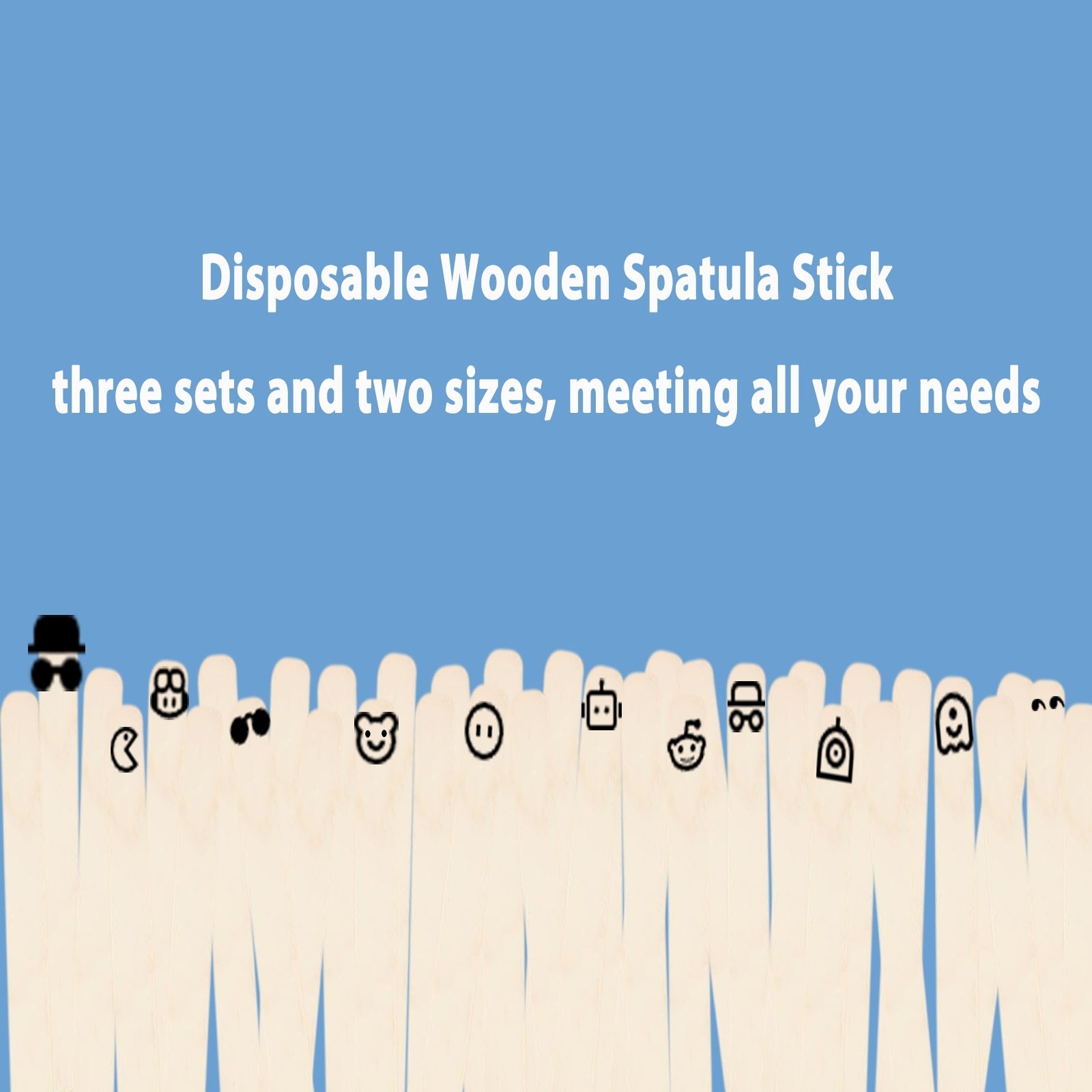 WuwuVista 60pcs Disposable Wooden Hair Removal Sticks for Personal Care - WUWUVISTA 60Pcs Stick wuwuvista disposable