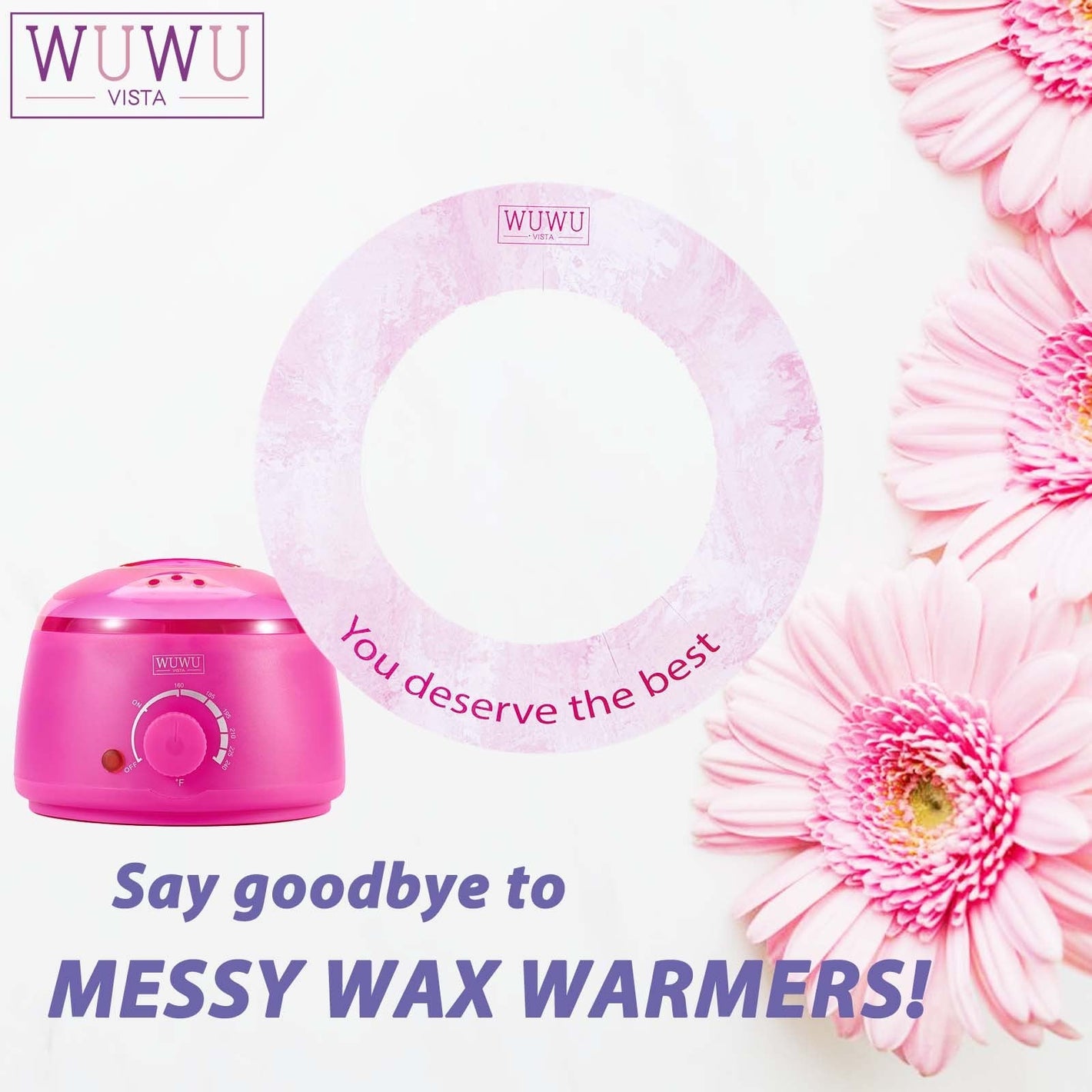 Wuwuvista Waxing Protection Collars 10pcs for 7oz & 14oz Wax Warmers - WUWUVISTA For Mess-Free wuwuvista waxing