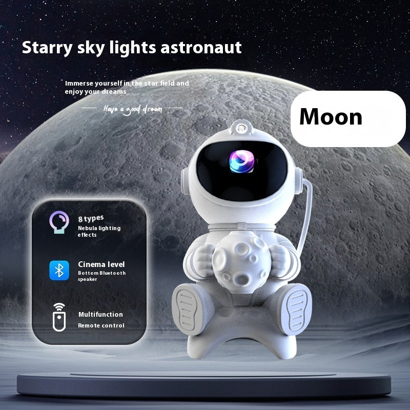 XINGX Rocket Spaceman Bluetooth Night Light with Astronaut Projection Lamp - xingx rocket spaceman bluetooth astronaut