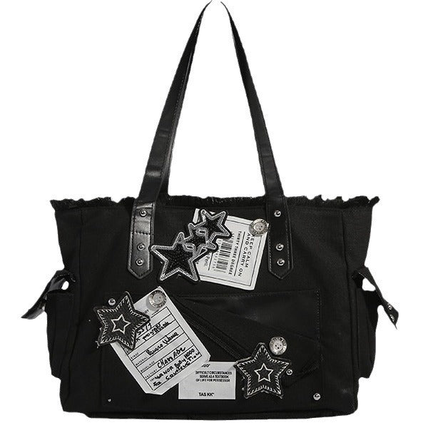 Y2G Large Capacity Canvas Tote Bag for Xingx Commuter and Street Trend - Teleplus cool y2g large capacity bag xingx