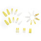 Yellow Butterfly Jelly Glue for Debris Nail Art and Shiny Diamond Embellishments - Teleplus debris nail art shiny