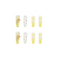 Yellow Butterfly Jelly Glue for Debris Nail Art and Shiny Diamond Embellishments - Teleplus debris nail art shiny