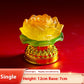 Yellow Lotus Lamp Buddha Flower Bud with Single Cup Chinese Style - for Home lotus lamp buddha