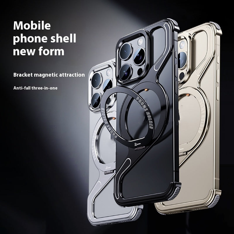 Magnetic Phone Case Z-Type Holder Shell for Apple Devices in Multiple Colors - magnetic phone case