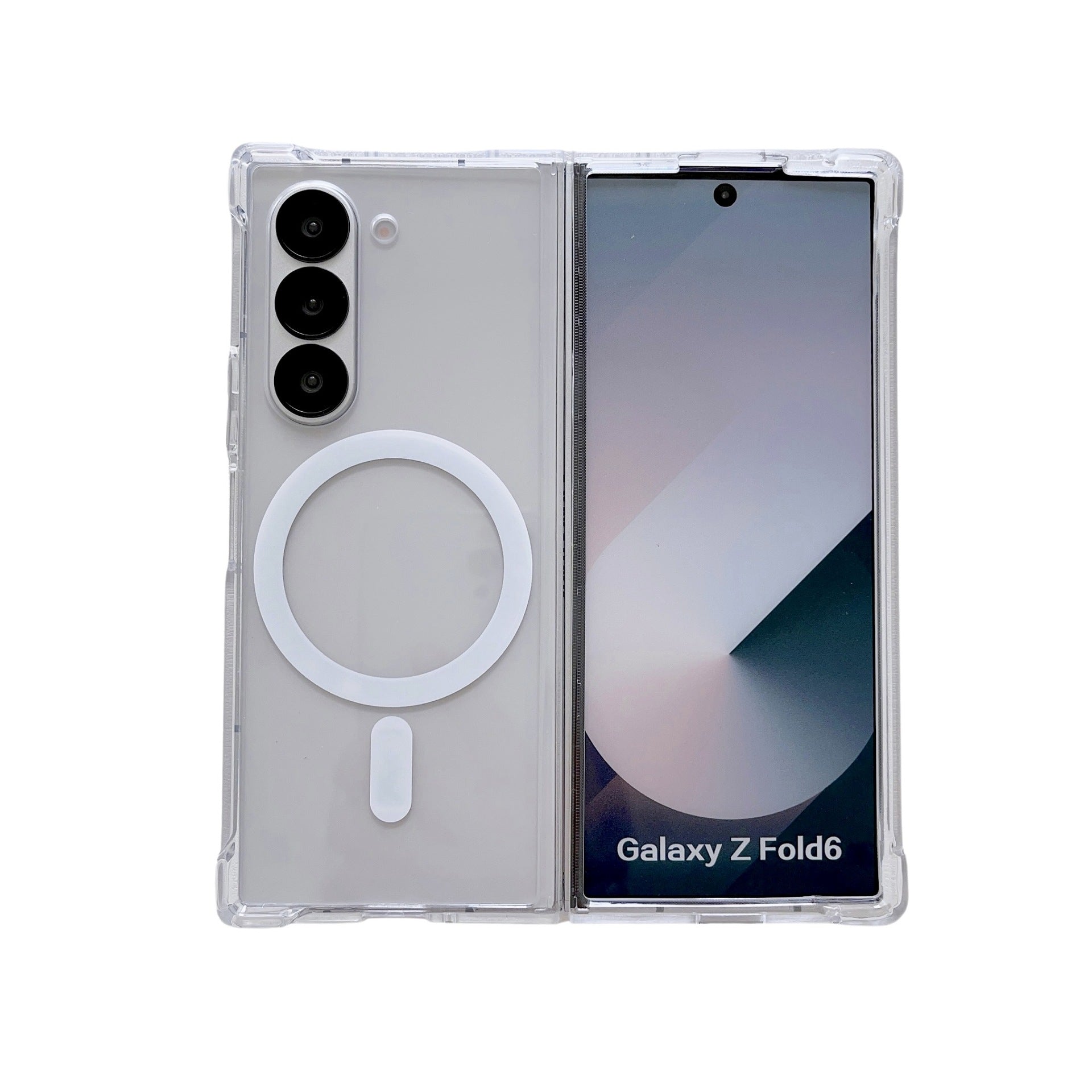 Zfold65 Transparent Magnetic Two-in-One Samsung Case with Affordable Luxury Style - Teleplus zfold65 transparent